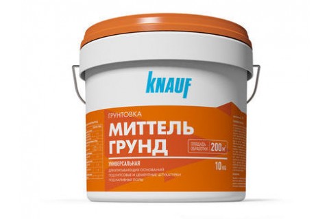 Грунтовка универсальная для впитывающих оснований КНАУФ-МИТТЕЛЬГРУНД, 10 кг. Грунтовка универсальная для впитывающих оснований КНАУФ-МИТТЕЛЬГРУНД, 10 кг.