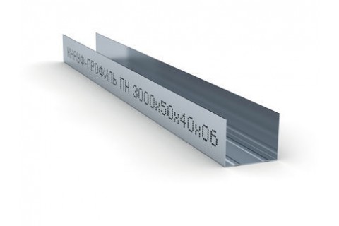 KNAUF Профиль направляющий (ПН) 50x40x0,6 (Длина: 3 м.). Цена за 1 м.п. KNAUF Профиль направляющий (ПН) 50x40x0,6 (Длина: 3 м.). Цена за 1 м.п.