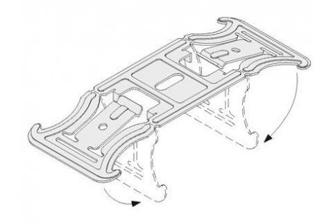 Соединитель двухуровневый для профилей UA и CD (50 шт/упак) 