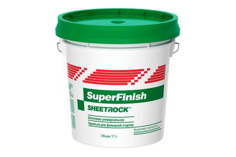 Финишная полимерная шпатлевка SHEETROCK SuperFinish 11 л Финишная полимерная шпатлевка SHEETROCK SuperFinish 11 л