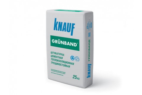 Штукатурка цементная теплоизоляционная фасадная КНАУФ-ГРЮНБАНД, 25 кг.